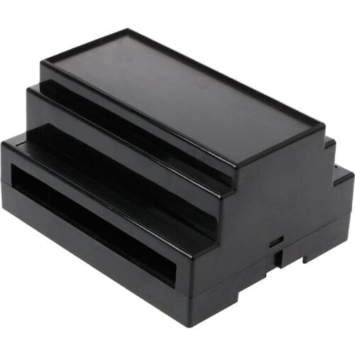 2021 New HXBB 107*87*59mm Black/White Plastic Din Rail Junction Box Electronic Equipment