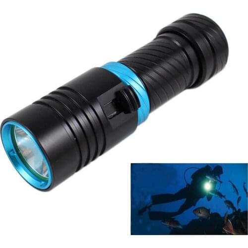 Portable Diving Flashlight 1100lm White Light L2 LED Flashlight Diving Torch 18650 26650 Flashlight LED Lamp Dive Torchlight