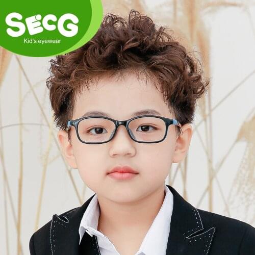 SECG Optical Childrens Glasses Environment-Friendly Silica Gel Frame Eyeglasses For Children Unisex Kids Eyewear Glasses 2021