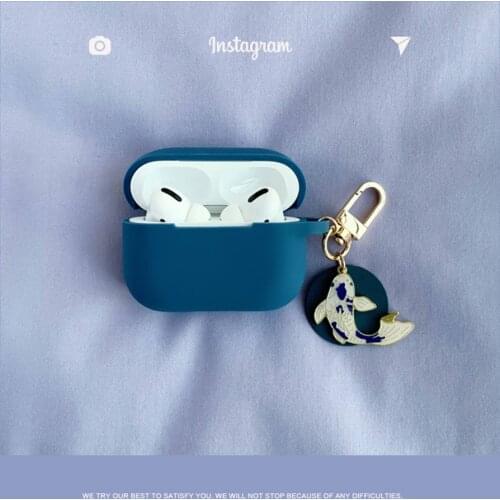 Cute Lucky Fish Silicone Cover for Apple Airpods Pro Case Wireless Bluetooth Earphone Case for AirPods 3 Charging Box Case Bag