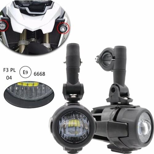 For BMW R1200GS F800GS ADV F700GS F650GS K1600 E9 Mark 40W LED Auxiliary Fog Light Assemblies Safety Driving Lamp Motorcycle