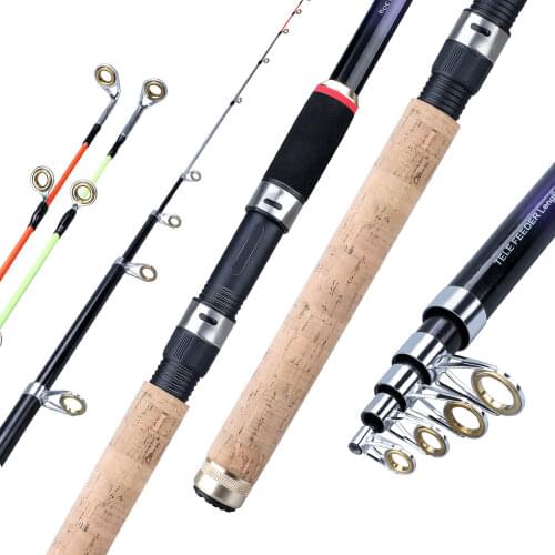 Sougayilang 2.7m 3.0m 3.3m Feeder Fishing Rods Portable Telescopic Carbon Fiber Spinning Rod Carp Fishing Rod Fishing Tackle