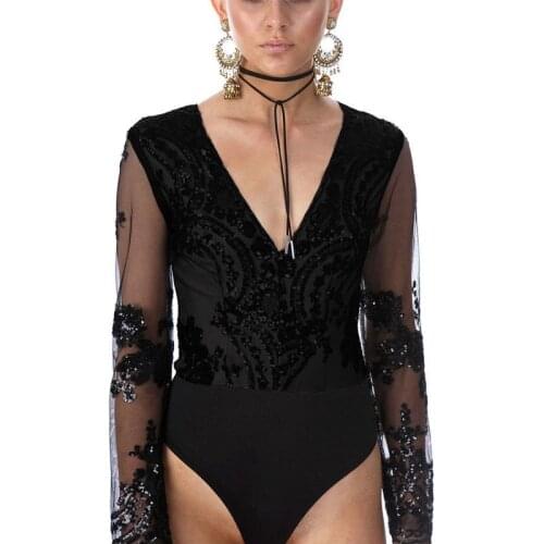 WANGSCANIS Women's Lace Bodysuit