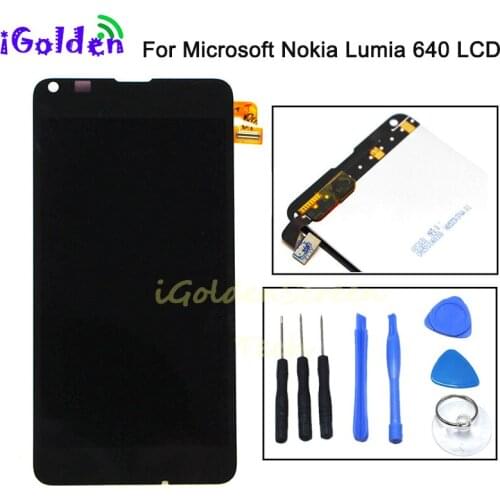 100% tested For Microsoft Nokia Lumia 640 LCD Display with Touch Screen Digitizer Assembly with frame Free Shipping