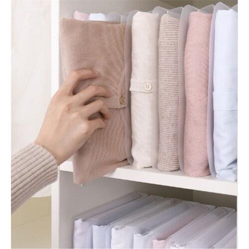 10 PCS / LOT Clothing Storage Organizer Fold Board Closet Organizer T- Shirt Organizer Document Home Storage