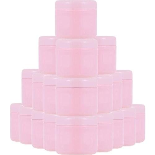 30/60Pcs 10g 20g 30g 50g 100g Refillable Bottles Pink Plastic Empty Makeup Jar Pot Travel Face Cream Lotion Cosmetic Container
