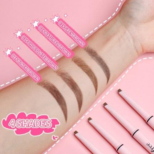 4-color Eyebrow Pencil Double-Head Rotation Eyebrow Pencil Long-lasting Waterproof Female Makeup Tool Eye makeup TSLM1