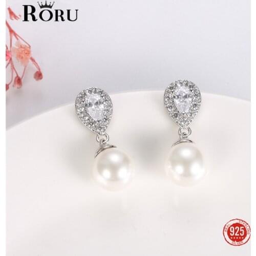 925 Sterling Silver Luxury Earrings for Women Freshwater Pearl Earrings Wedding Engagement Stud Earrings Fine Jewelry