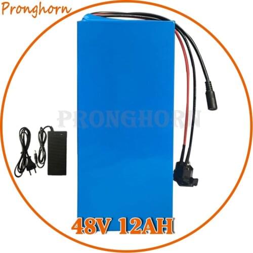 Free Customs Duty 48V 11.6AH Electric Bike Battery 750W 48V 12AH Scooter Battery Use NCR18650PF 2900mah cell with 2A Charger