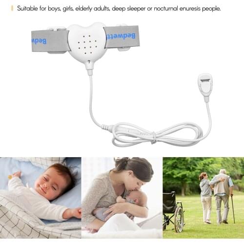 Bedwetting Alarm Rechargeable Pee Alarm Enuresis Sensors for Kids Potty Training Elder Care LED Light Indicator Reminding