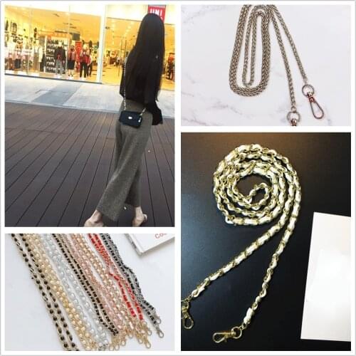 Shoulder cross-body chain For Hand bag Shoulder Bag mobile phone case crossbody backpack,Leather chain metal chain pearl chain