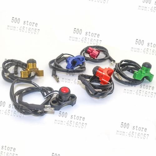 CNC BILLET UNIVERSAL ENGINE STOP START KILL SWITCH BUTTON For YZ85 YZ125 YZ250 YZ250F YZ450F WR250F WR450F Motorcycle BLUE