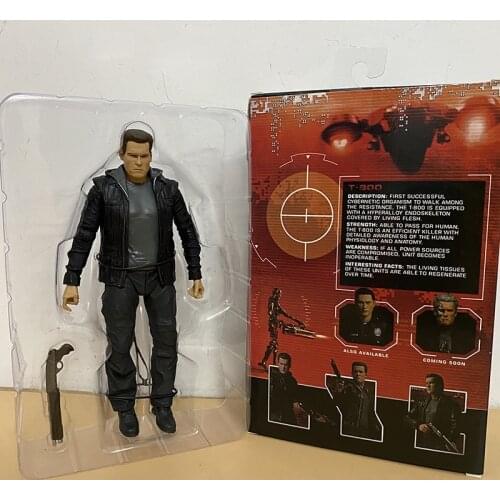 NECA The Terminator T-800 Arnold Schwarzenegger Judgment Day Action Figure PVC Collectible Model Toy 7" 18cm