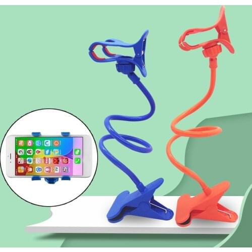 Universal Lazy Holder Arm Flexible Mobile Phone Stand Stents Holder Bed Desk Table Clip Gooseneck Bracket for Phone Muti Colors