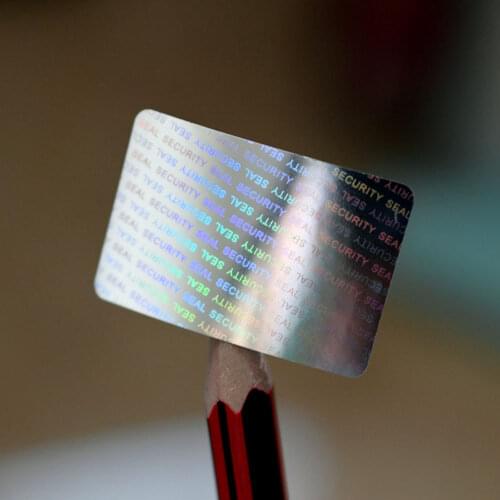 Hologram 20x30mm silver Holographic stickers VOID stickers