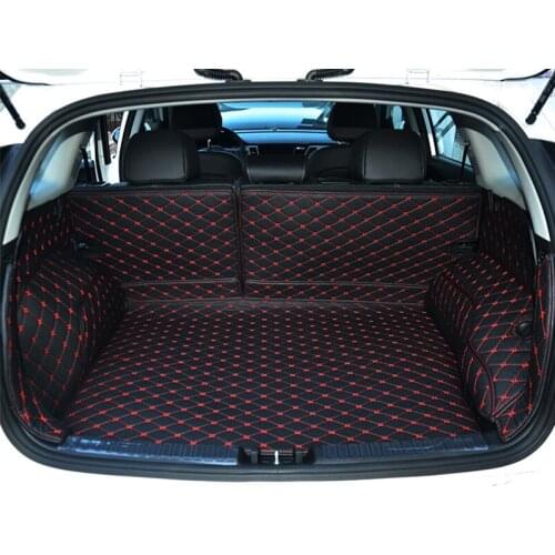 Good quality mats! Full set car trunk mats for KIA NIRO 2020 waterproof durable boot carpets cargo liner mats for Niro 2019-2017