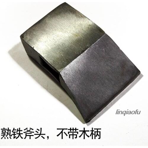 Woodcarving tools mallet axe, forged square axe, wrought iron blunt axe