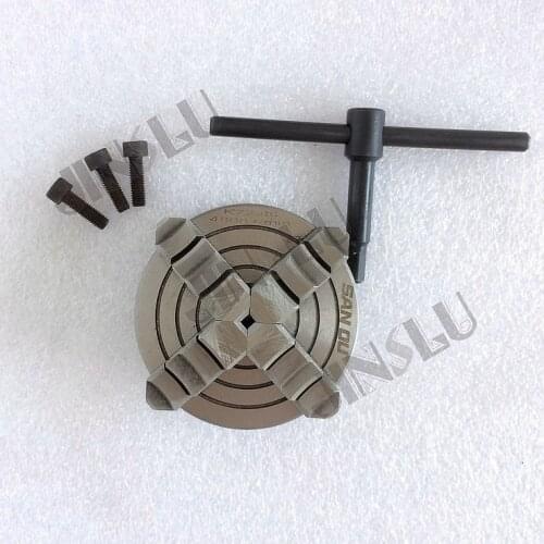 K72-80 4-Jaw Lathe Chuck Independent & Reversible Jaw Metal Lathe Chuck Turning Machine Tools Accessories 4800RPM SALE1