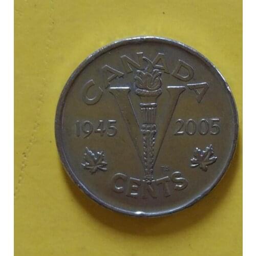 Canada 5 cents Commonwealth Coins Old Original Coin Collectible Edition 100% Real Random Year