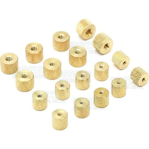 Brass pineapple round nut M2.5 water cooled heat dissipation model refitting hand tightening nut mesh knurling