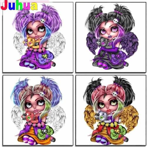 Cartoon Angel girl 5D DIY Diamond Painting diamond stitch Full Drill mosiac fairy Diamond Embroidery gift kids room decor