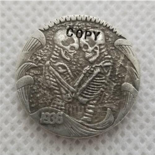 Hobo Nickel Coin_Type #41_1936-D BUFFALO NICKEL COIN COPY FREE SHIPPING