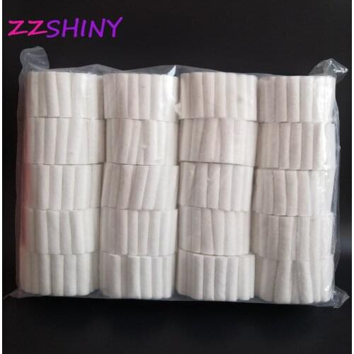1000pcs/lot Disposable Dental Medical Surgical Cotton Rolls Tooth Gem High-purity Cotton Roll Dentist material Teeth Whitening