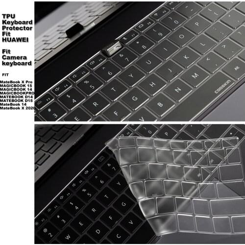 Clear Transparent TPU Keyboard Guard Cover Protector For HUAWEI MateBook X Pro 13.9 B3-410 B5-420 B3-510 MAGICBOOK PRO16.1