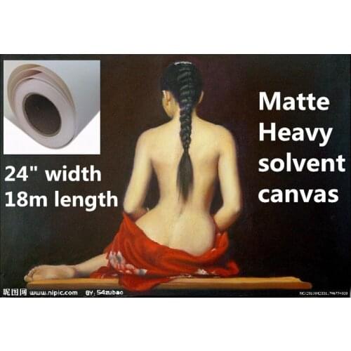 24in poly cotton solvent matte canvas stretchable 420g
