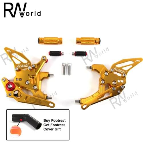 1Set Motorcycle CNC Adjustable Rear Sets Foot Rest Accessories For Ducati 959 Panigale 2016-2019 2017 2018 Black Gold Gray New