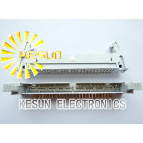 100PCS/LOT Right Angle DC2-50P 2.54mm Full Gold 3U Male Box Header With Ear High quality