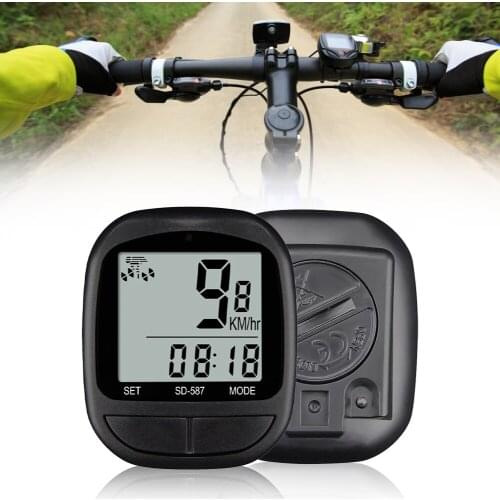Bike Speedometer Base Cable Sensor AG10 Button Battery Outdoor Cycling Odometer Stopwatch Waterproof LCD Computer Bike Parts