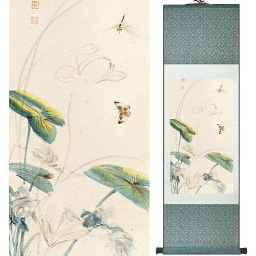 YanBolong Butterfly and lotus flowers painting home office decoration painting living room painting No.040106