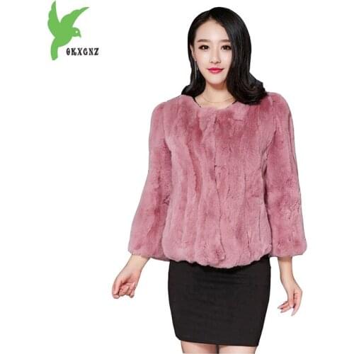 New Women Winter Imitation Rex Rabbit Fur Short Jacket Fashion Boutique Solid Color Loose Plus Size Elegant Fur Coat OKXGNZ A979