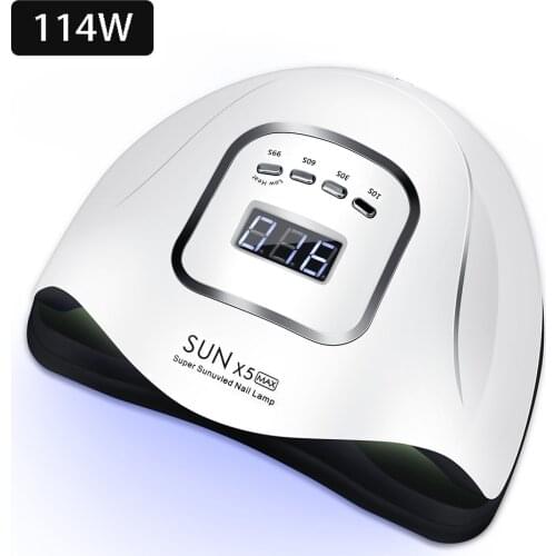 114W Nail Lamp Nail Dryer 57PCS LED High Power UV Lamp For Curing UV Gel Nail Polish With Timer Smart Sensor Manicure Tool