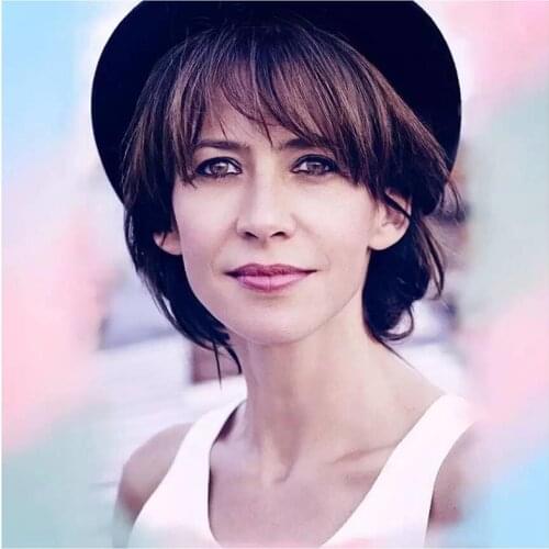 5D DIY Full Round Diamond Painting French Star Sophie Marceau 3D Embroidery Cross Stitch Rhinestone Mosaic Home Decor Gift Y1307