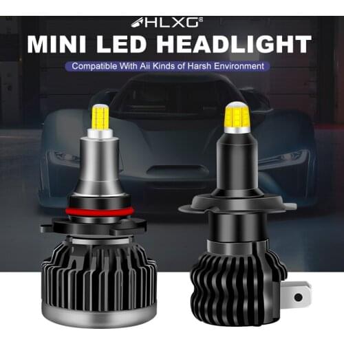 HLXG H11 h7 led h1 led car headlight 6000K bulb Light lamp 9005 9006 360 HB3 HB4 canbus H8 H9 lampada CSP 20000LM luces 12V 60W