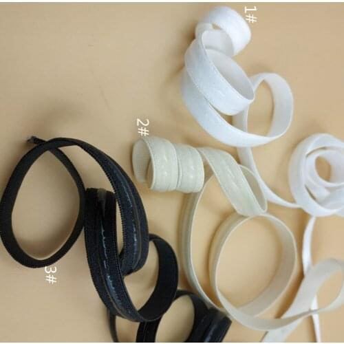 Free Shipping 1cm Elastic Width 3mm Silicone Width Elastic Gripper 20 Meters Sewing DIY Bra Strap Underwear Clothes Accessories