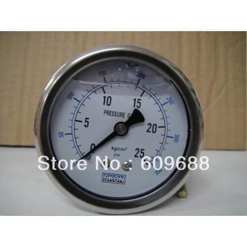 Dia 60mm,oil pressure gauge, luqid pressure gauge 0-10KG/15KG/25KG,1/4PT