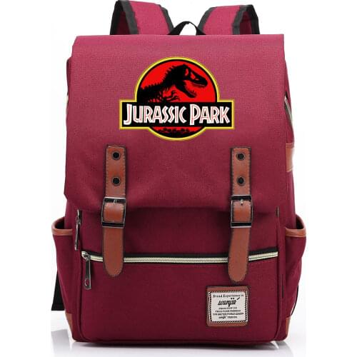 New Jurassic Park Dinosaurs Boys Girls Kids Student School Book Bags Teenagers Canvas Women Bagpack Men Laptop Travel Backpack