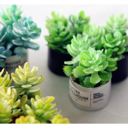 Simulation Potted Plants Green Mini Tree Potted For 1:12Miniature Pot Doll House Decoration