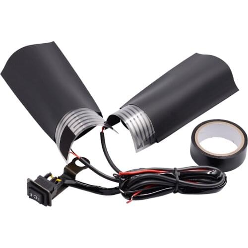 Heated Handlebar Grips Pads Warmer High/Low/Off 3-Mode Switch