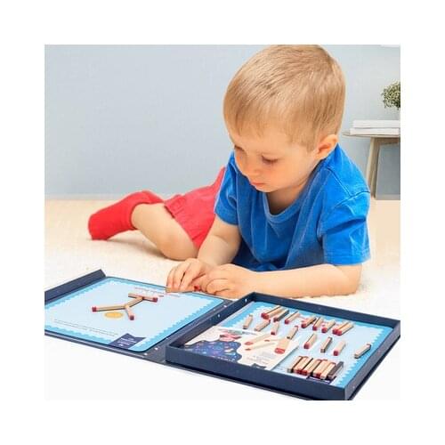 Matches Jigsaw Game Children Logical Thinking Training Puzzle Geometric Shape Building Set Math Learning Teaching Aid Tool Toys