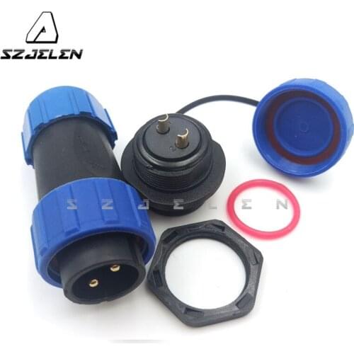 SP2110/SY2112, 2 pin connector Waterproof, LED waterproof plug waterproof connector,IP68, Automotive Connectors 2 pins 20mm 30A