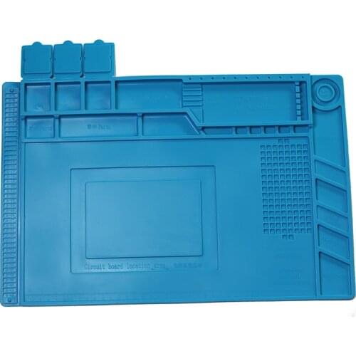 Heat Insulation Silicone Soldering Pad Mat Desk Maintenance Platform For Repair Station With Magnetic s-160 s-170