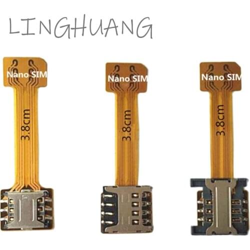 1-Pc Top Hybrid Double Dual Sim card Adapter Micro SD Nano Sim Extension Adapter for Xiaomi Redmi Samsung Huawei OnePlus Meizu