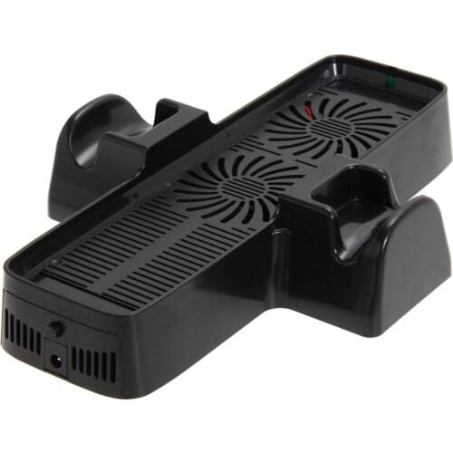 Cooling Fan with Dual Dock Stand for XBOX 360 Game Controller