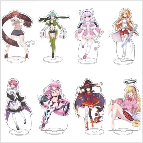 Japan Anime Girl Ram Date a Live Shiro Kanna Acrylic Stand Figure Desktop Decoration Collection Model Toy Doll Gifts