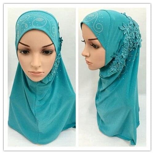 12 pieces/lot) 2016 pull on one peice muslim hijab instant islamic scarf ML0128