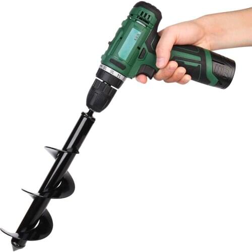 3''X10'' Flower Bulb HEX Shaft Drill Planter, Garden Auger Spiral Drill Bit Non-Slip - Bulb Planting Auger for Planting Bedding